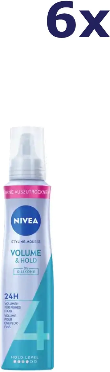 NIVEA Volume Care Styling Mousse 150ml - 6 Stuks