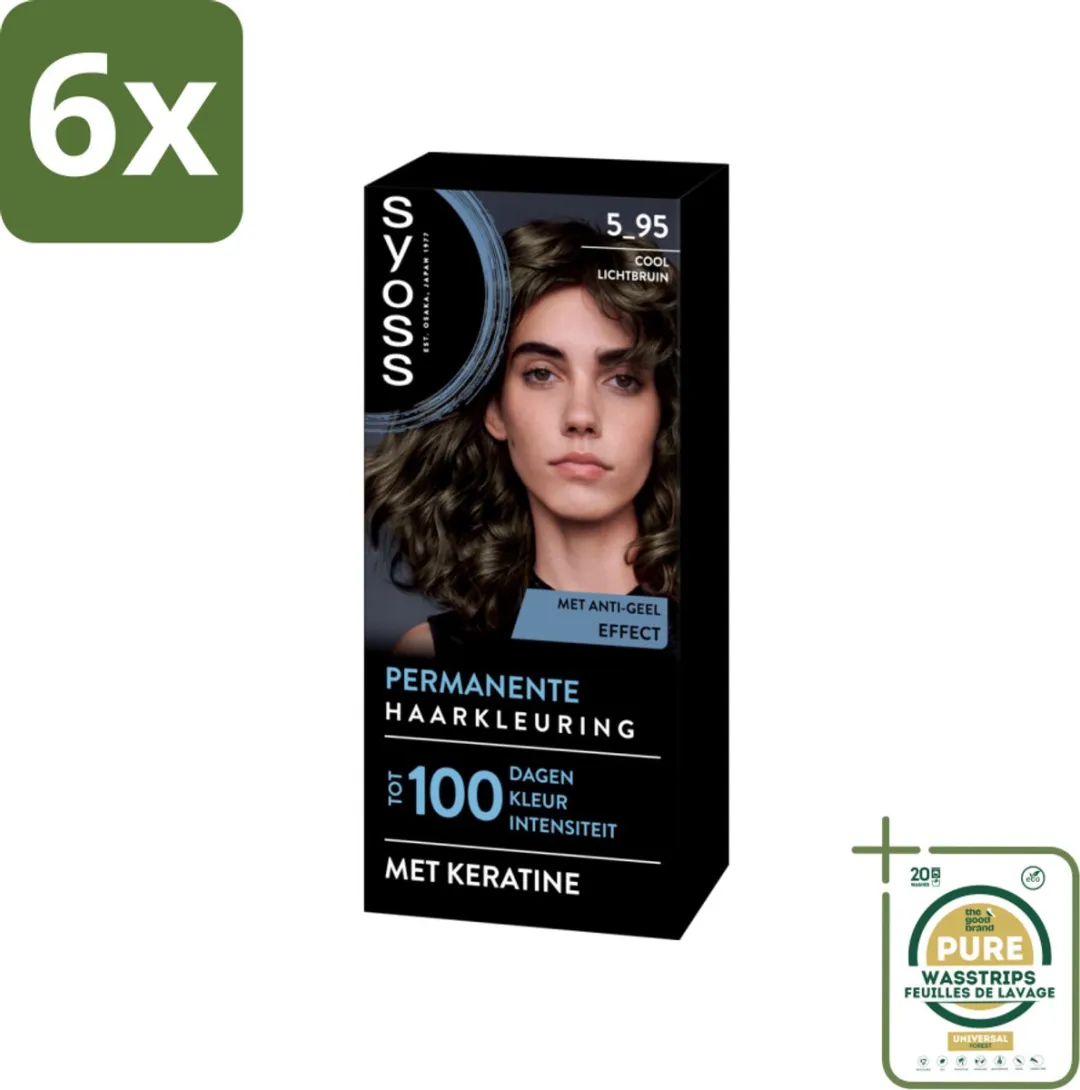 SYOSS Permanent Haarkleuring 5-95 Cool Lichtbruin