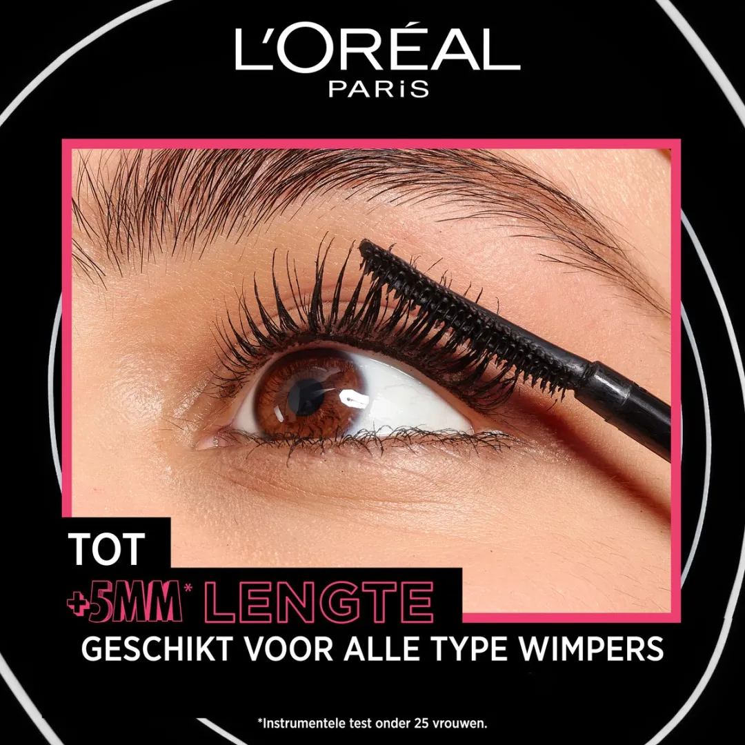 L'Oréal Paris Telescopic Lift Mascara & Infaillible Lipstick 312 Bundel - Zwart + roze