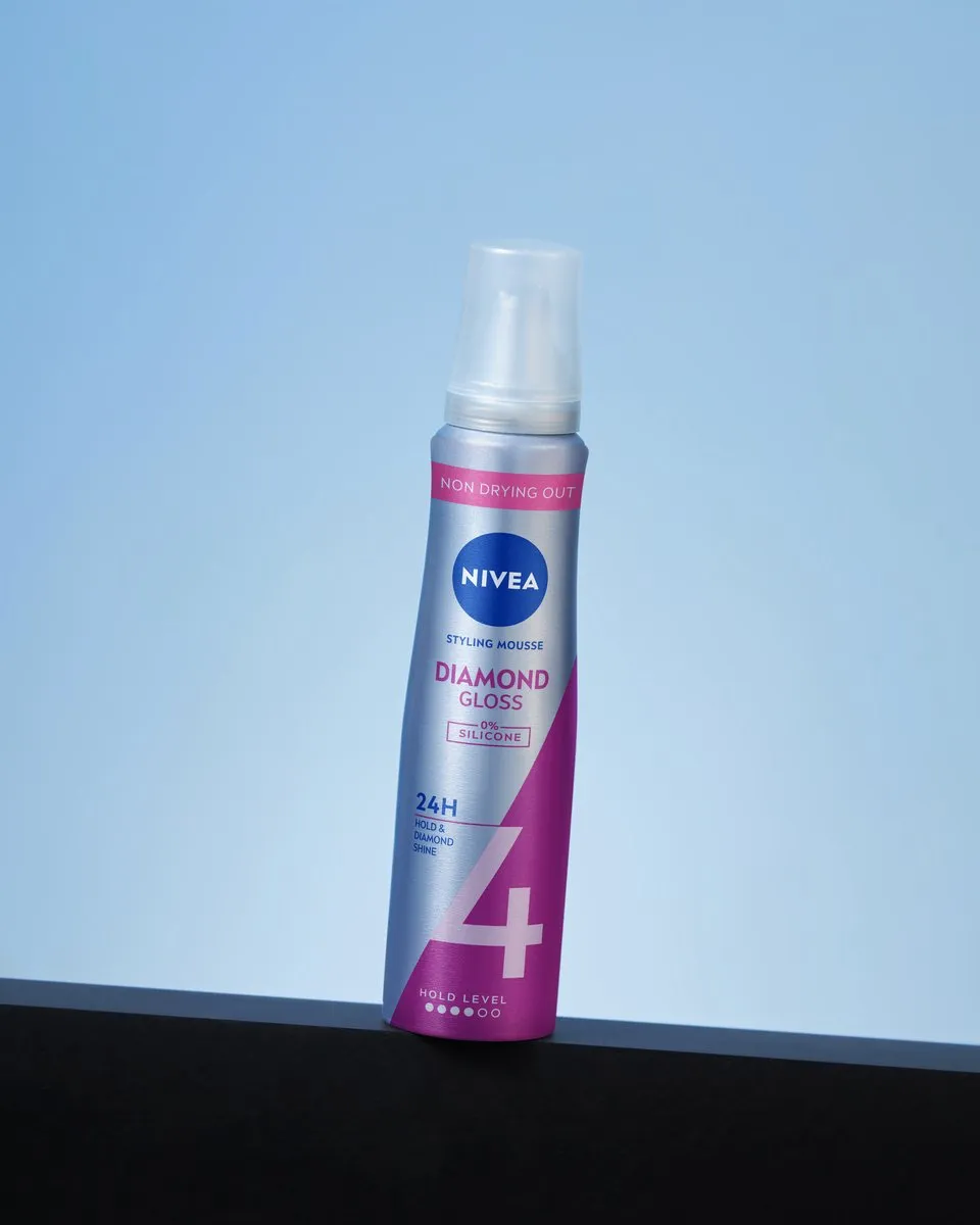 NIVEA Haarmousse Diamond Gloss 6x150ml