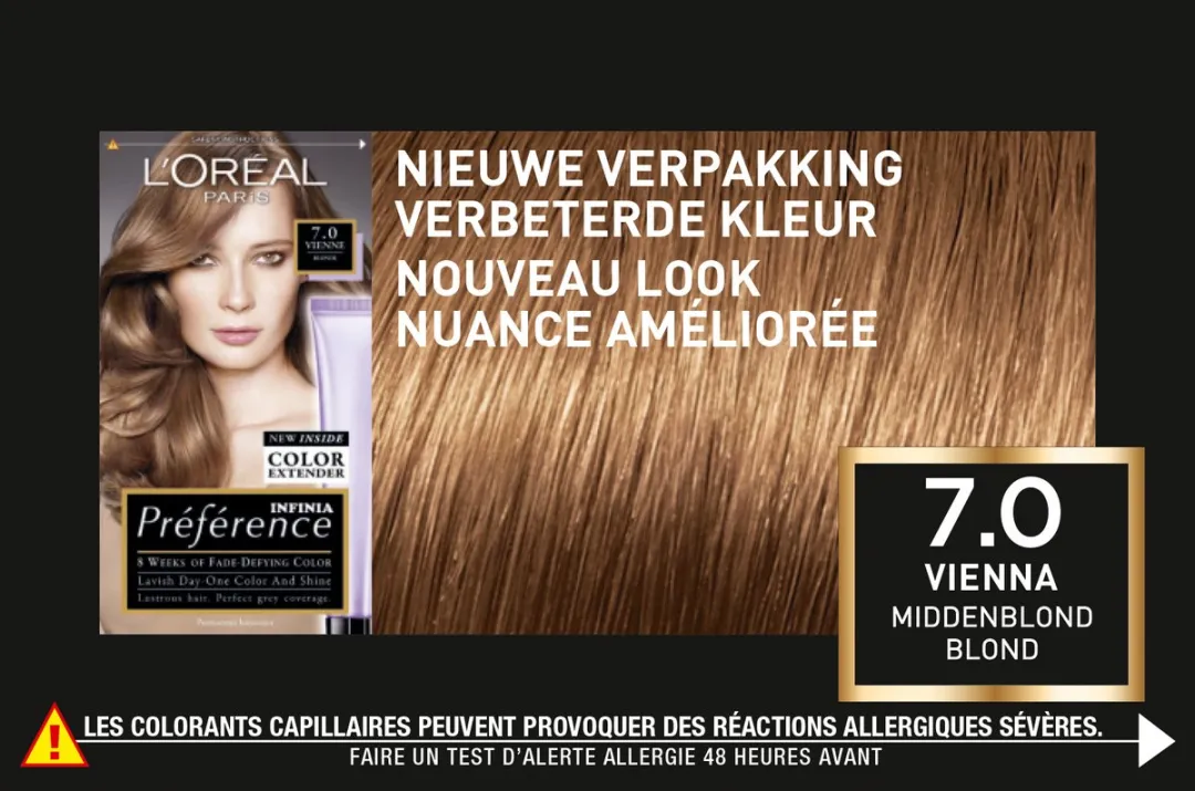 L'Oréal Paris Préférence 7 Middenblond Haarverf 996ml
