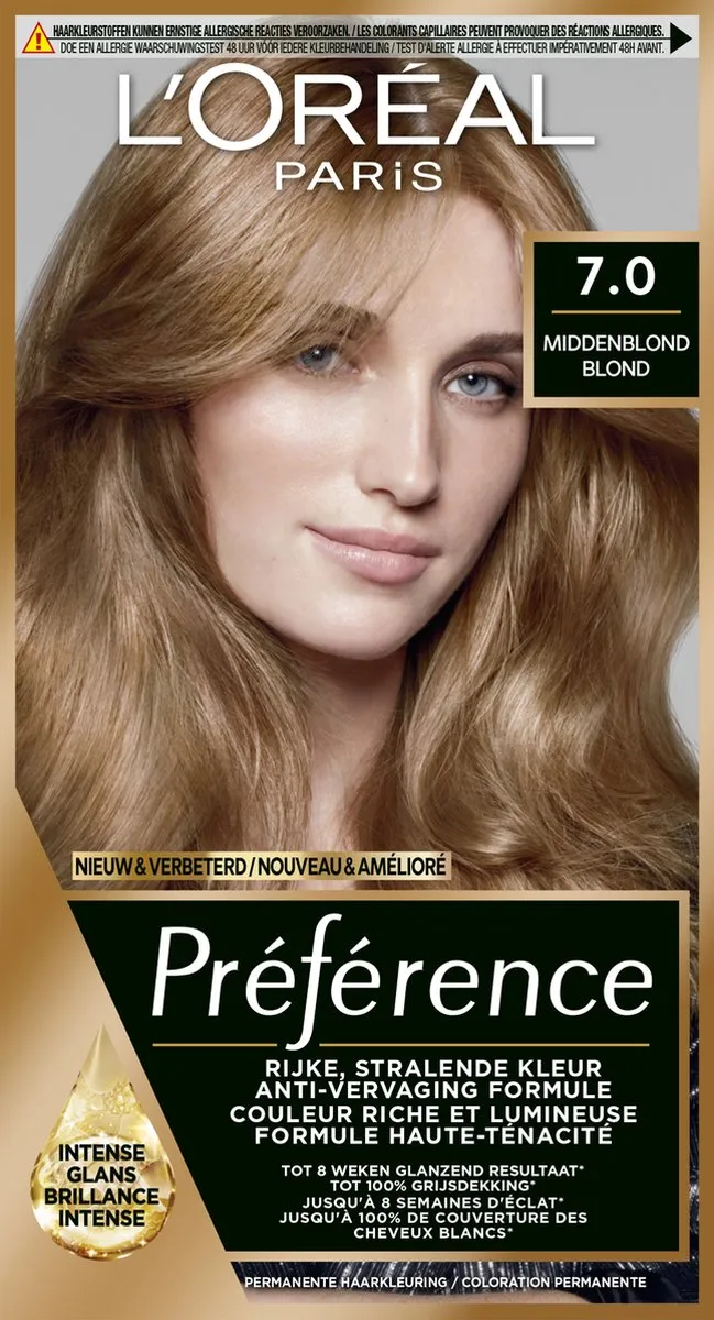 L'Oréal Paris Préférence 7 Middenblond Haarverf 996ml