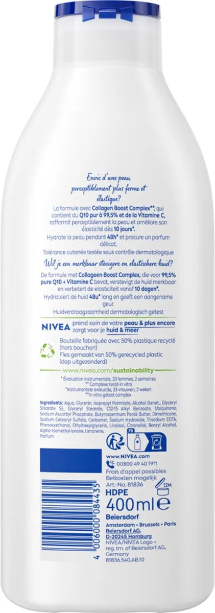 NIVEA Q10 Plus Verstevigende Bodylotion 400ml - 48 uur Hydratatie