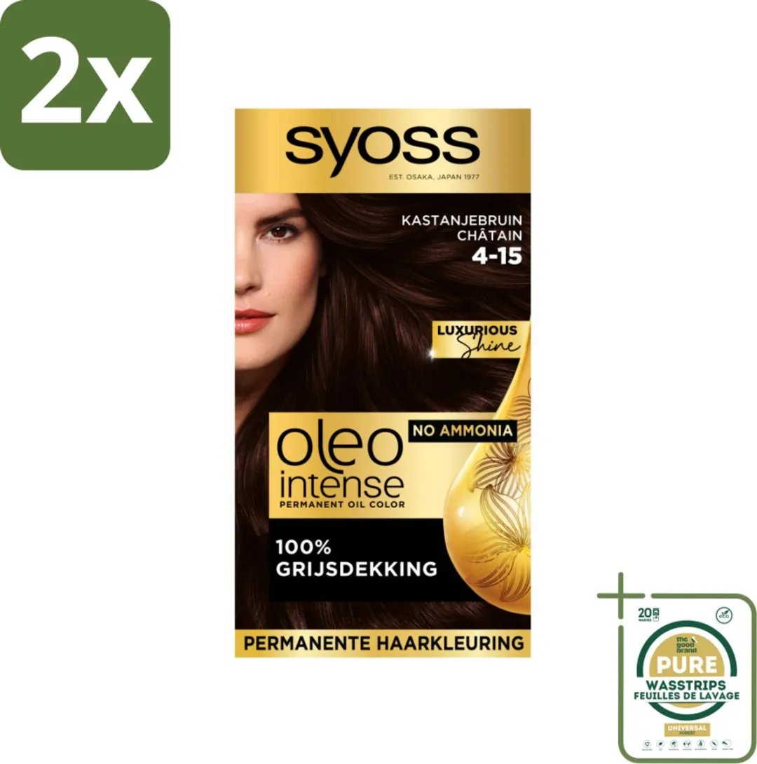 SYOSS Oleo Intense 4-15 Kastanjebruin Haarverf
