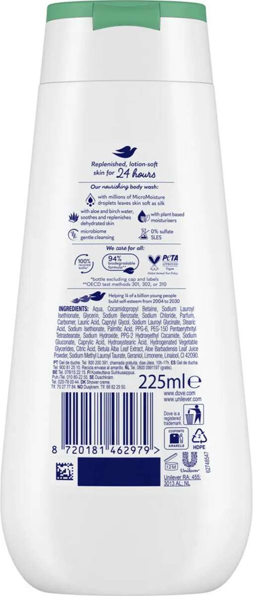 Dove Douchecrème Hydrating Care 225ml