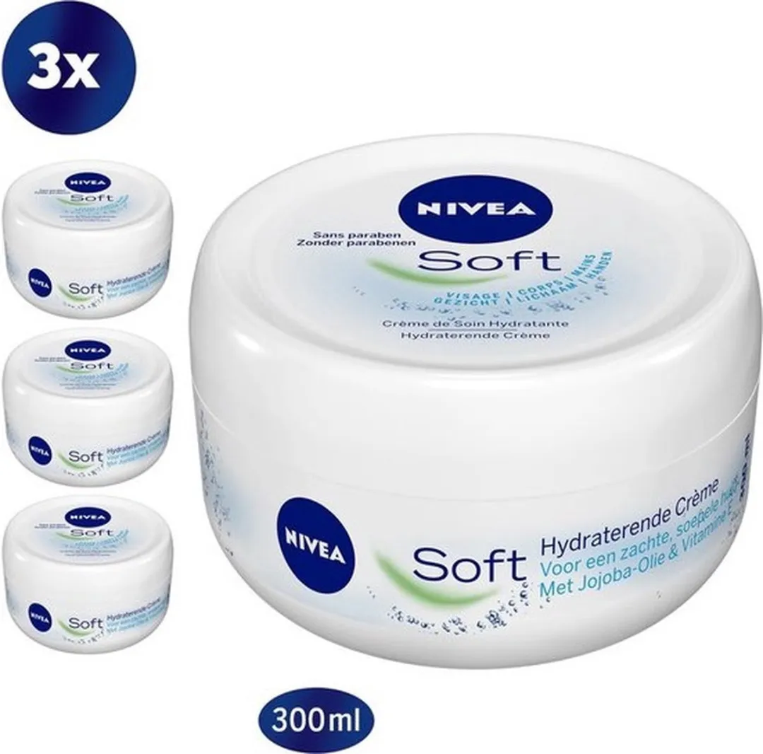 NIVEA Soft Crème 3x 300ml