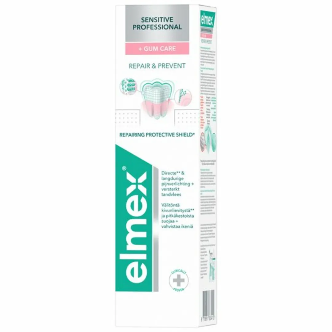 Elmex Sensitive Professional Gum Care Tandpasta 75ml - 7 Stuks