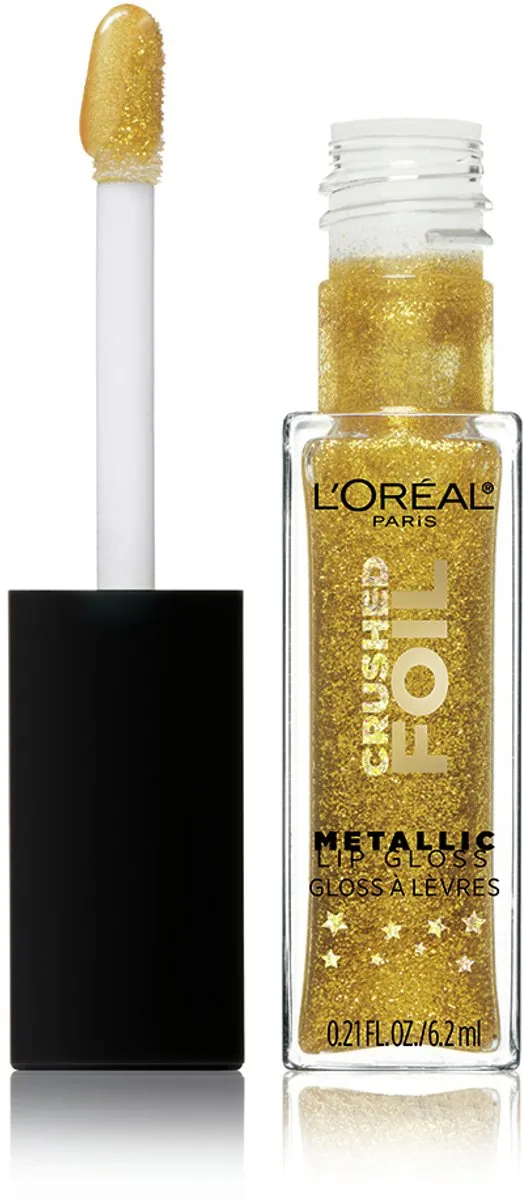 L'Oréal Paris Crushed Foil Metallic Lipgloss 14 Goud