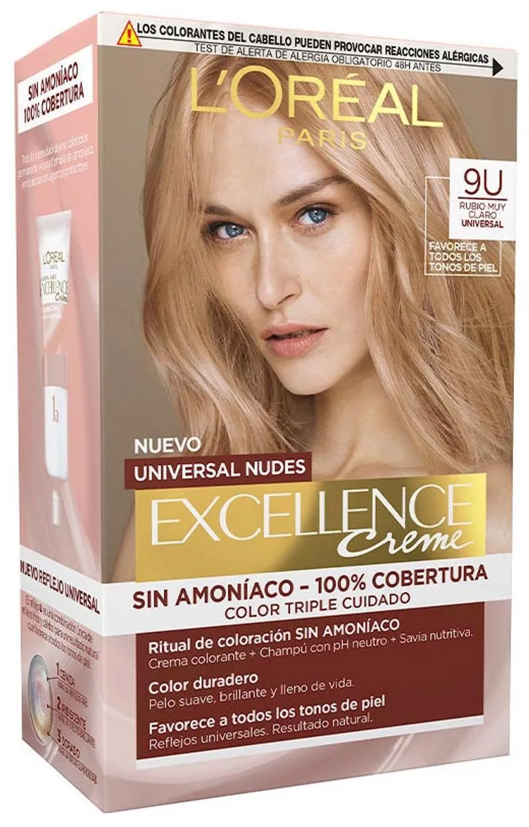 L'Oréal Paris Make Up Excellence Nº 9U Permanent Haarkleur - Zeer licht blond 3ml