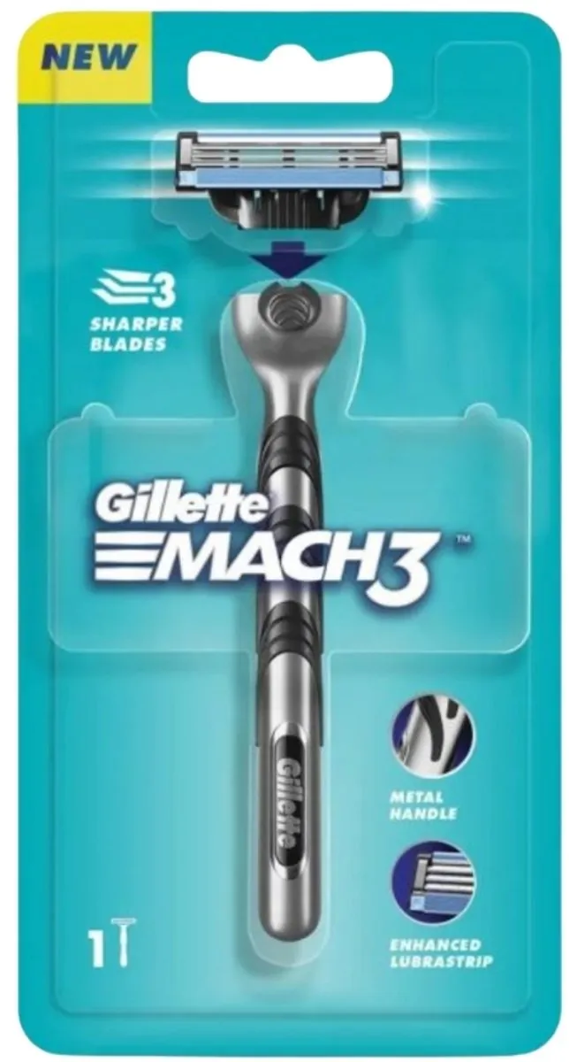 Gillette Mach3 Scheermes - 3-bladig - 2 Stuks (1x2)