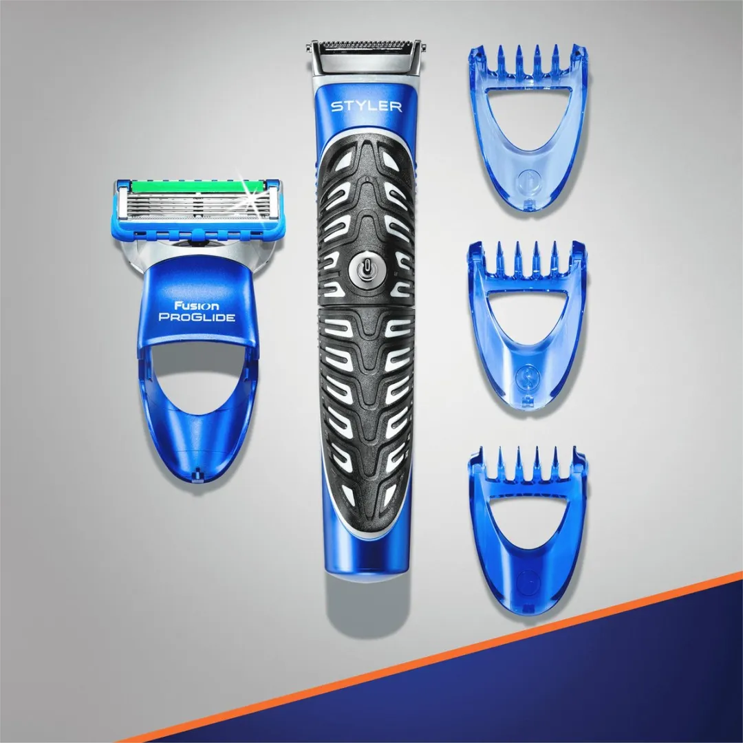 Gillette Fusion ProGlide 3 Styler - Blauw