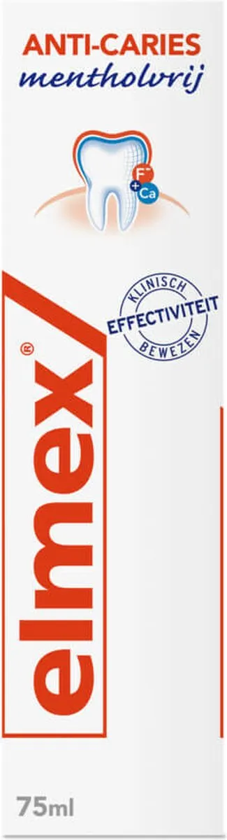 Elmex Anti-Cariës Mentholvrij Tandpasta 6x75ml