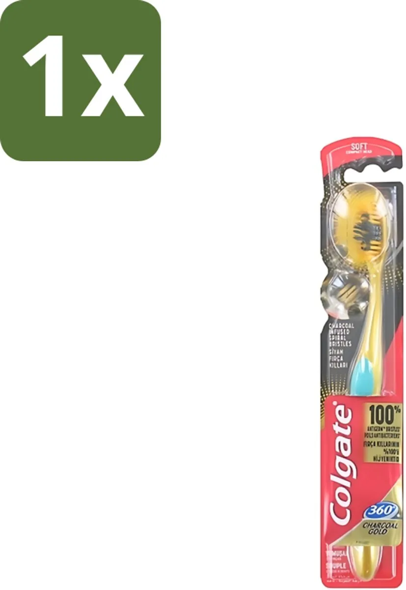 Colgate 360 Charcoal Gold Soft Tandenborstel