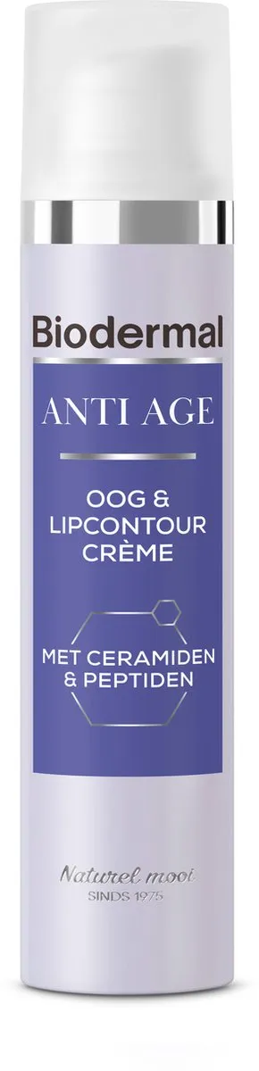 Biodermal Anti Age Oog- en Lipcontourcrème 15ml