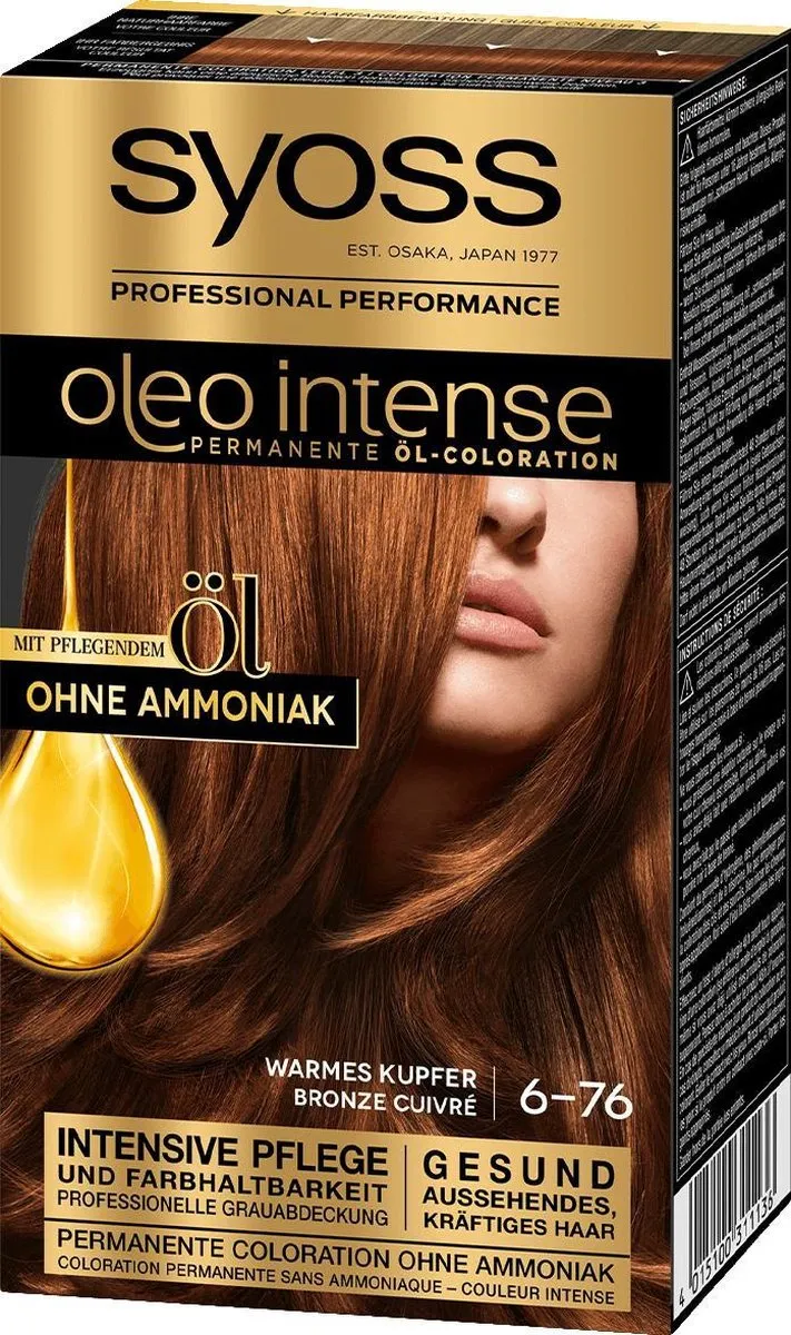 SYOSS Oleo Intense Haarverf 6-76 Warm Koperblond 115ml