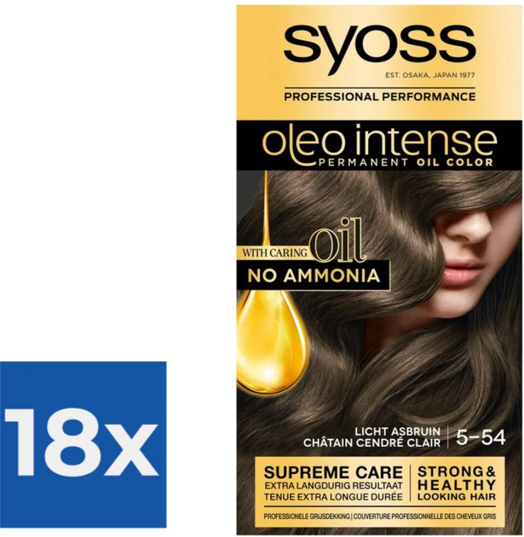 SYOSS Oleo Intense Haarverf 5-54 Licht Asbruin