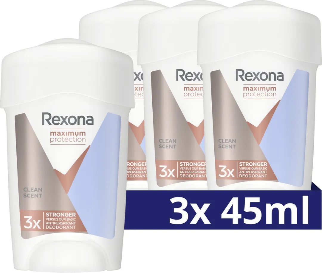 Rexona Women Maximum Protection Anti-Transpirant Stick - 3x45ml