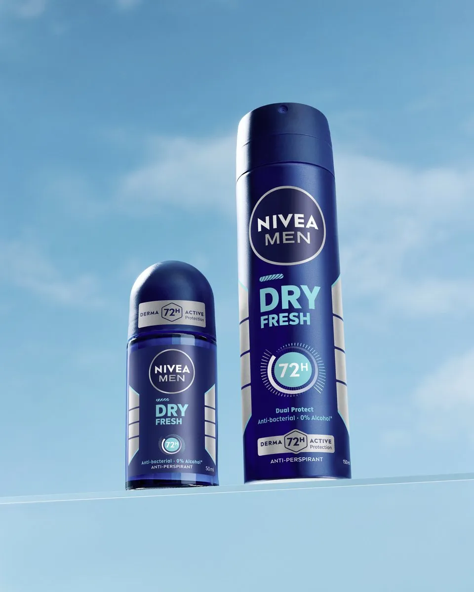 NIVEA MEN Dry Fresh Anti-Transpirant Roller - 6x50ml