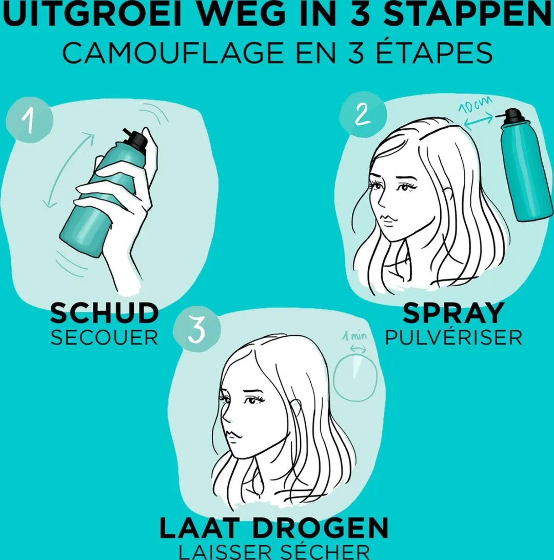 L'Oréal Paris Magic Retouch Middenbruin Uitgroeispray - 20 Stuks