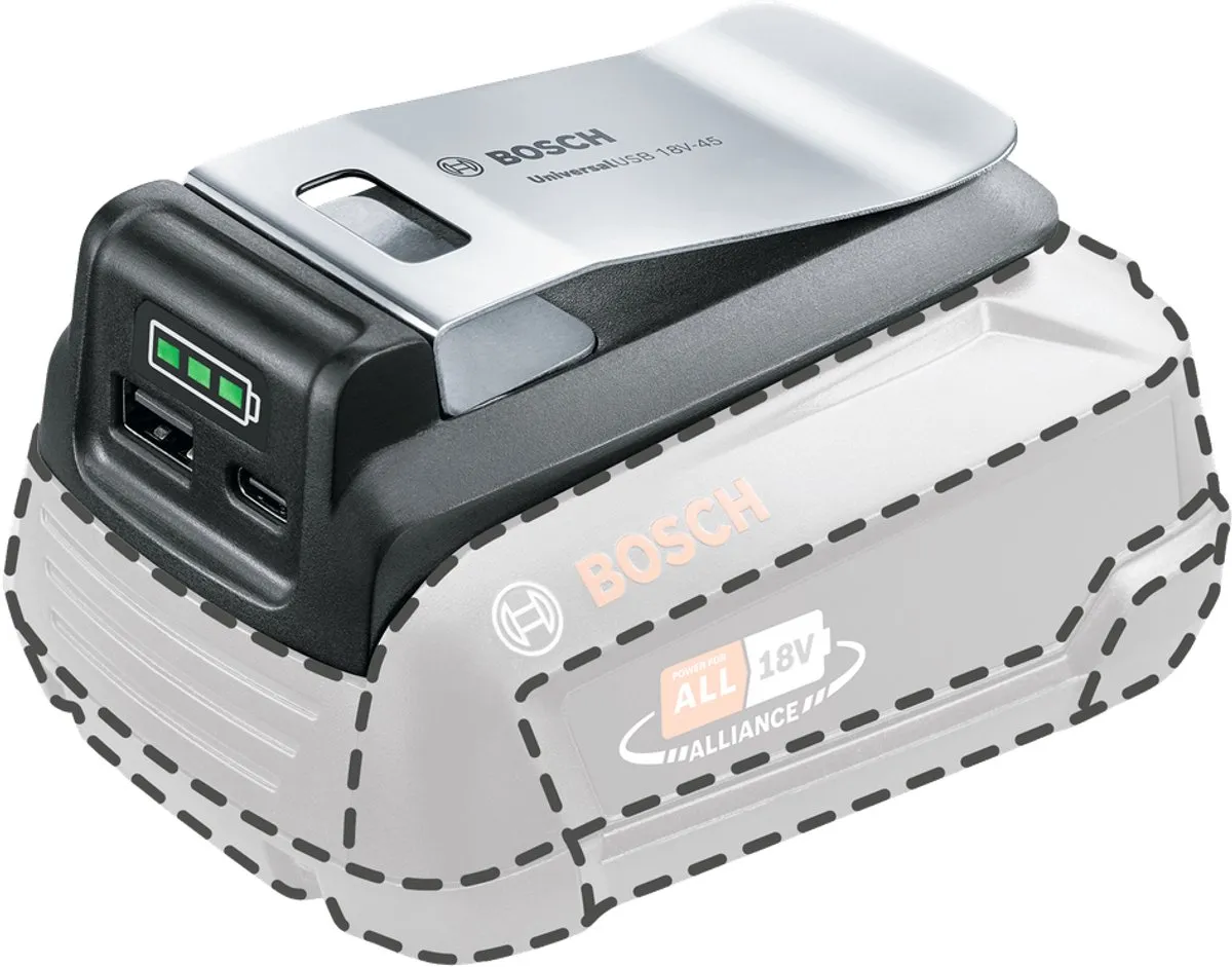 Bosch USB-adapter 1600A02WS1 - Universeel 18/45V