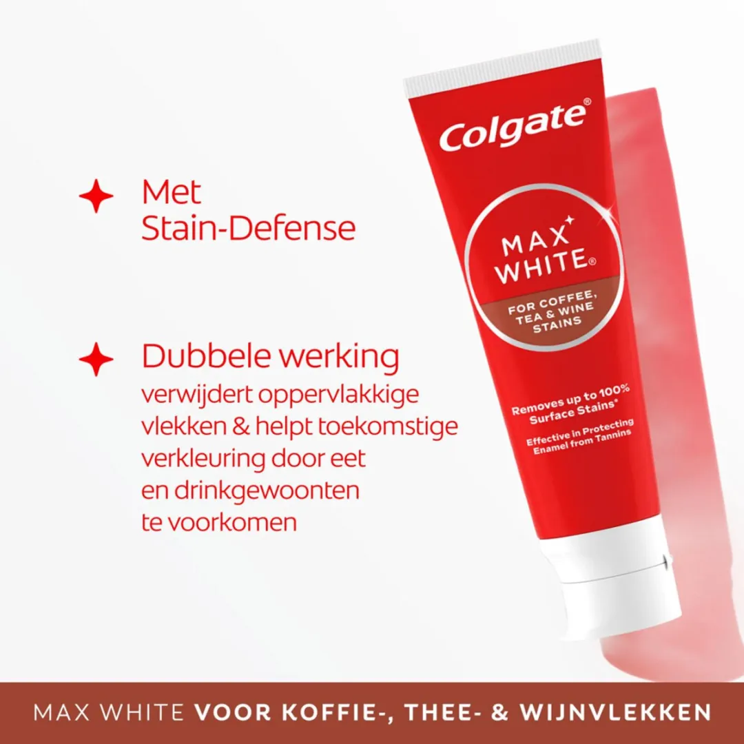 Colgate Max White For Coffee Tandpasta 75ml