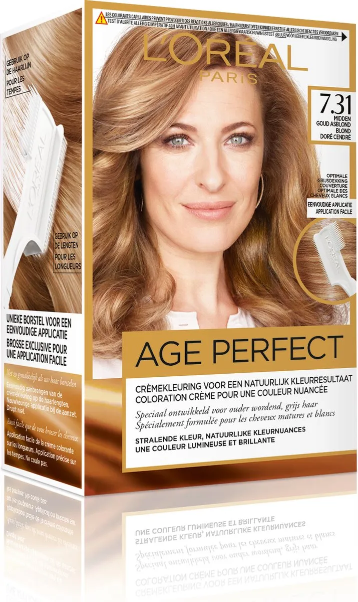 L'Oréal Paris Excellence Age Perfect 7.31 Midden Asblond Haarverf
