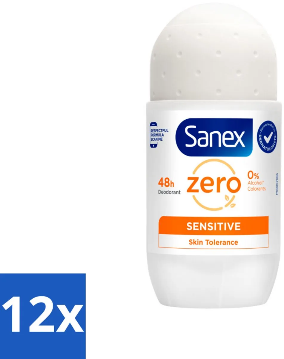 Sanex Deodorant Zero% Sensitive Roller 50ml