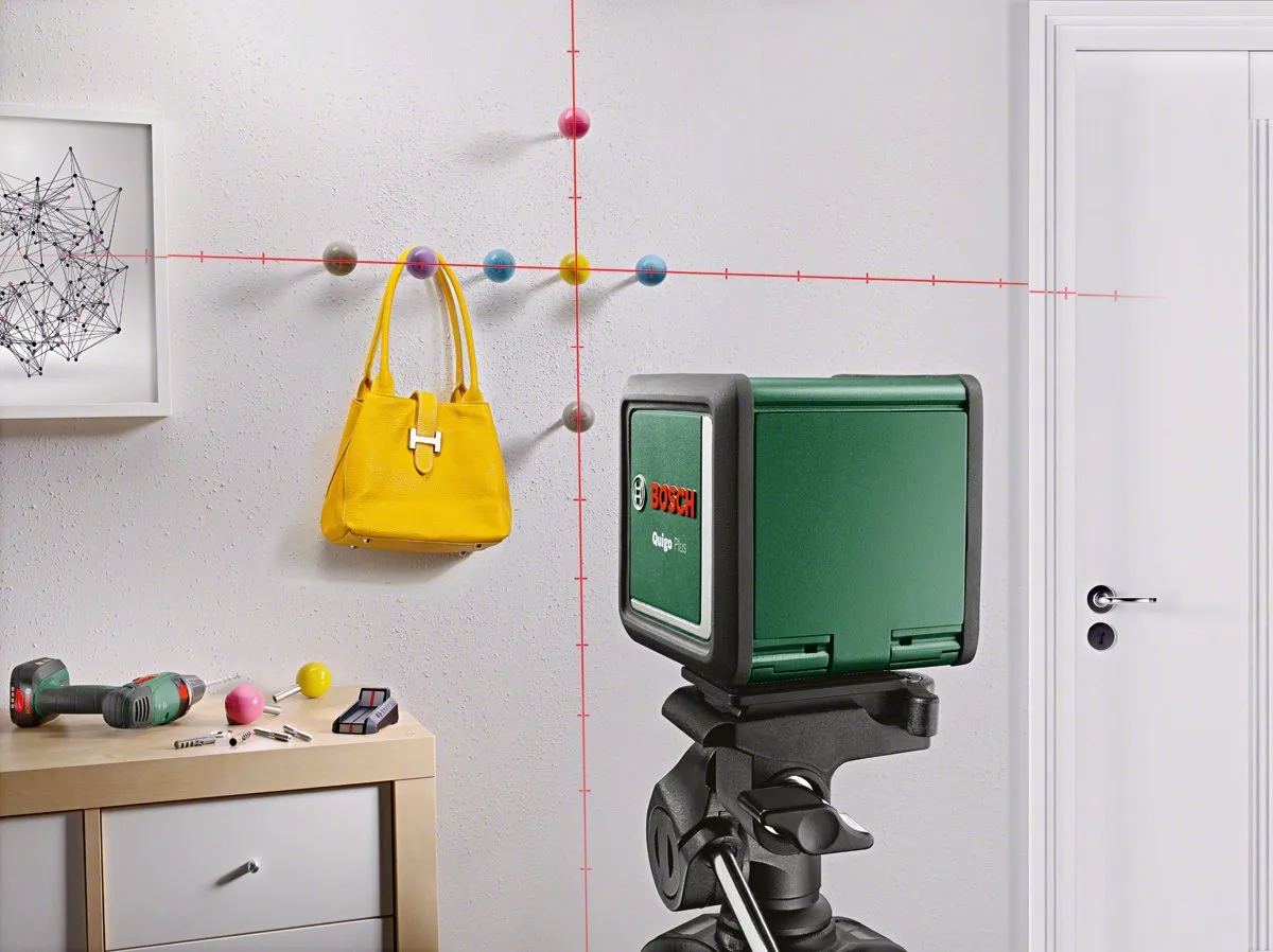 Bosch Quigo Plus Kruislijnlaser 7m - Rood