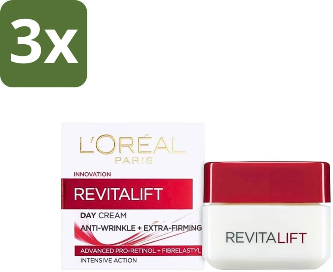 L'Oréal Paris Revitalift 40+ Dagcrème 150ml (3x50ml)