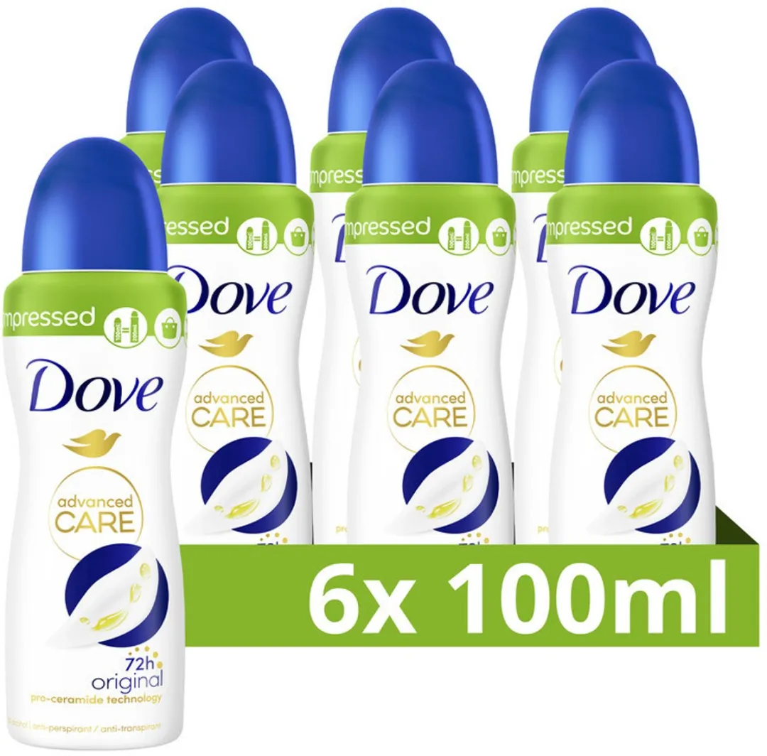 Dove Anti-Transpirant Spray Original 6x100ml