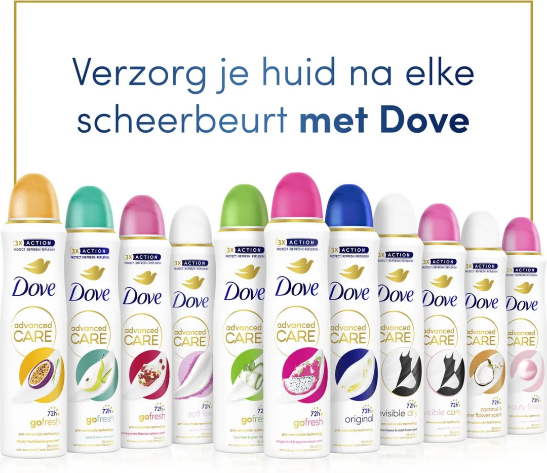 Dove Anti-Transpirant Spray Original 6x100ml