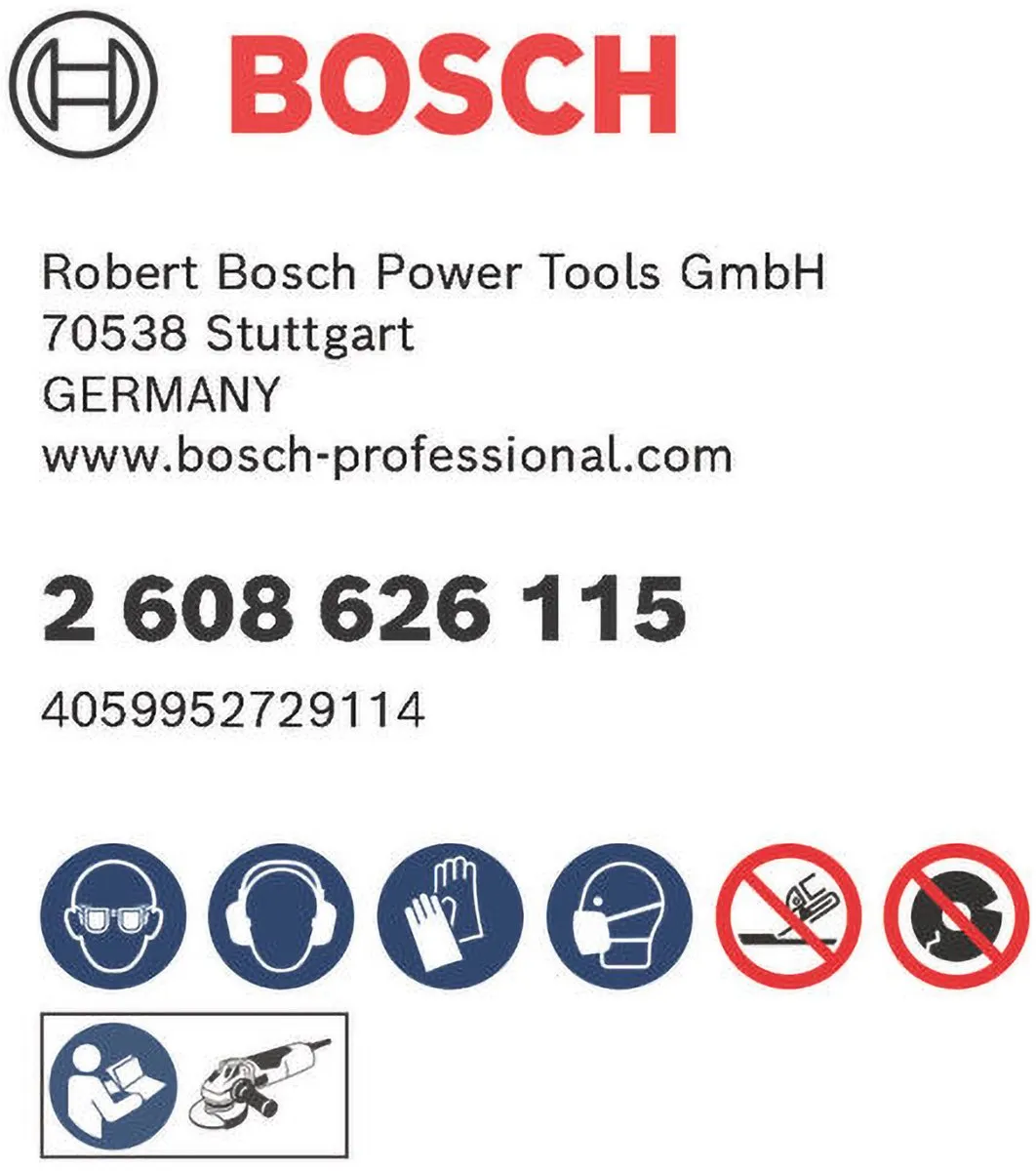 Bosch Metaaldoorslijpschijf 115x1x22.23mm - 100 Stuks
