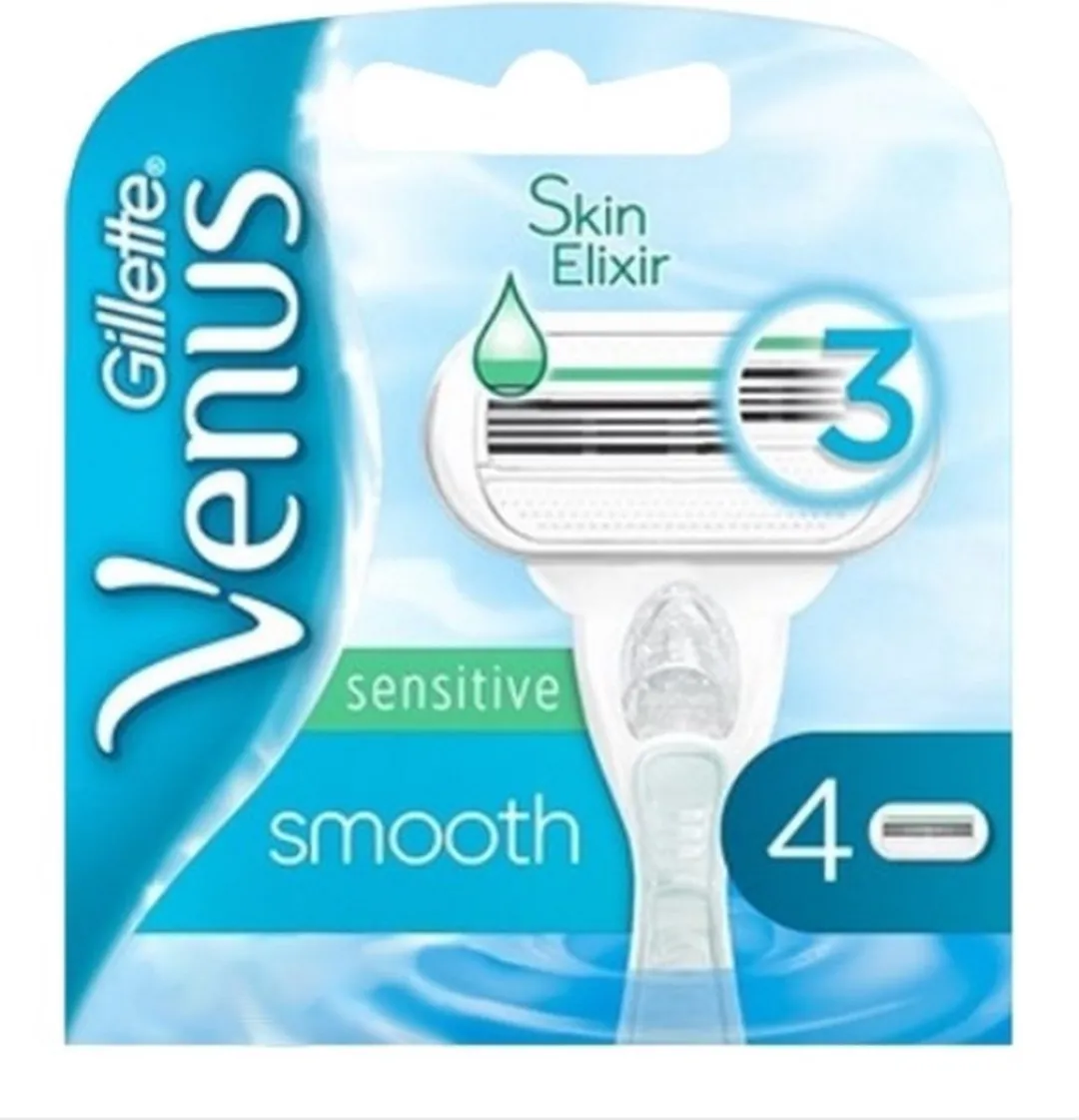 Gillette Venus Smooth Sensitive Scheermesjes 4 Stuks