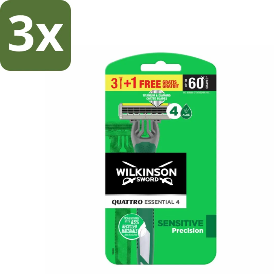 Wilkinson Quattro Essential 4 Wegwerpscheermesjes