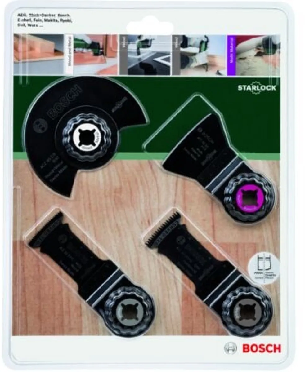 Bosch Vloer- en Inbouwset 4-delig - Oscillerend