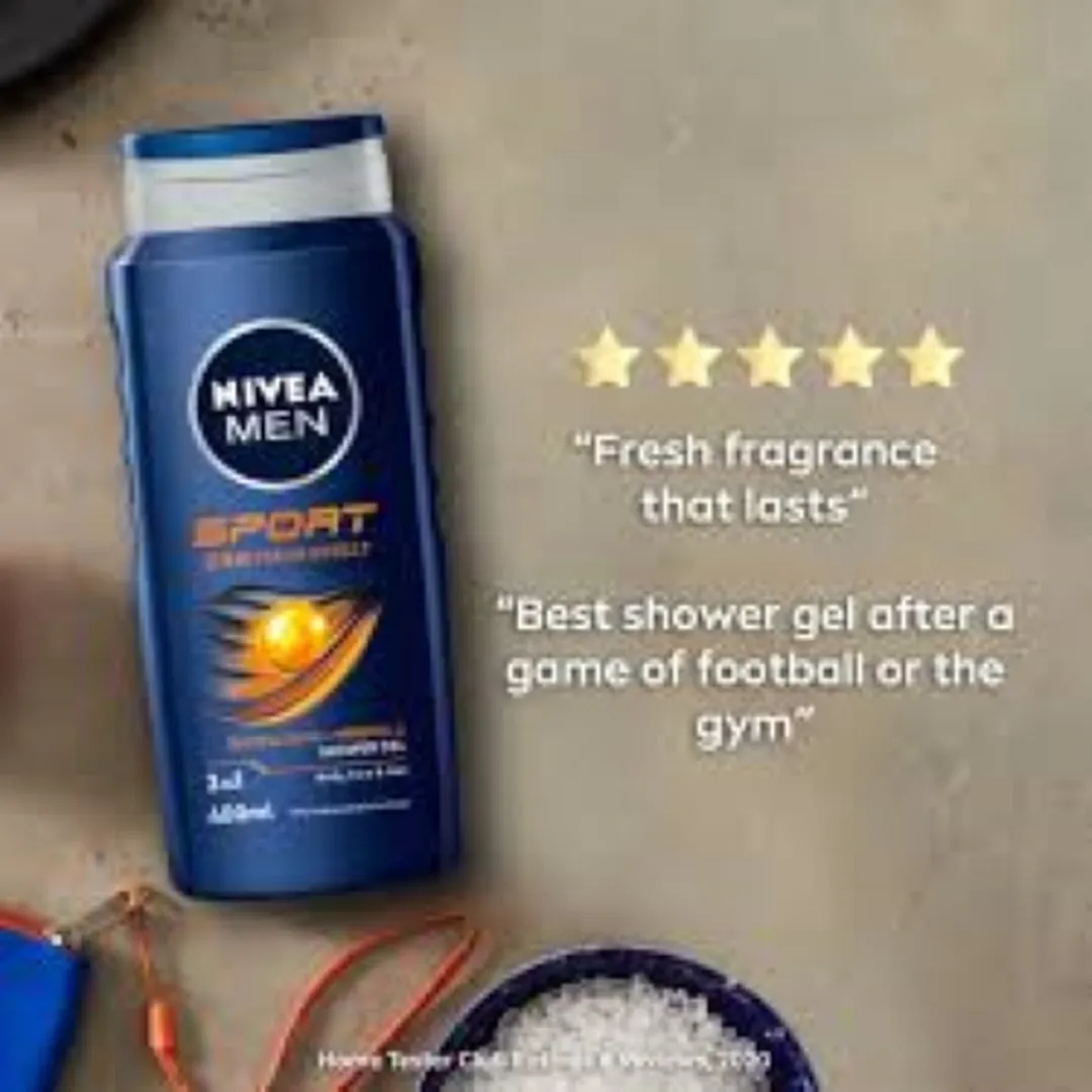 NIVEA Douchegel Sport For Men 1000ml - 4 Stuks
