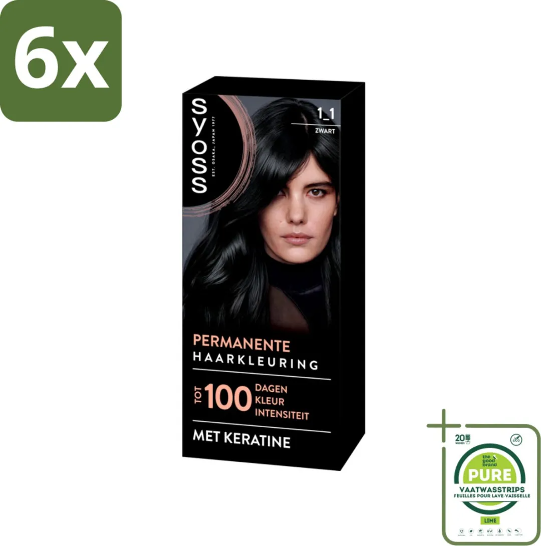 SYOSS Coloration 1-1 Zwart Haarverf
