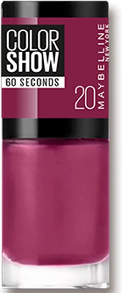 Maybelline Colorshow Blush Berry Nagellak 20 - 6ml - Zwart