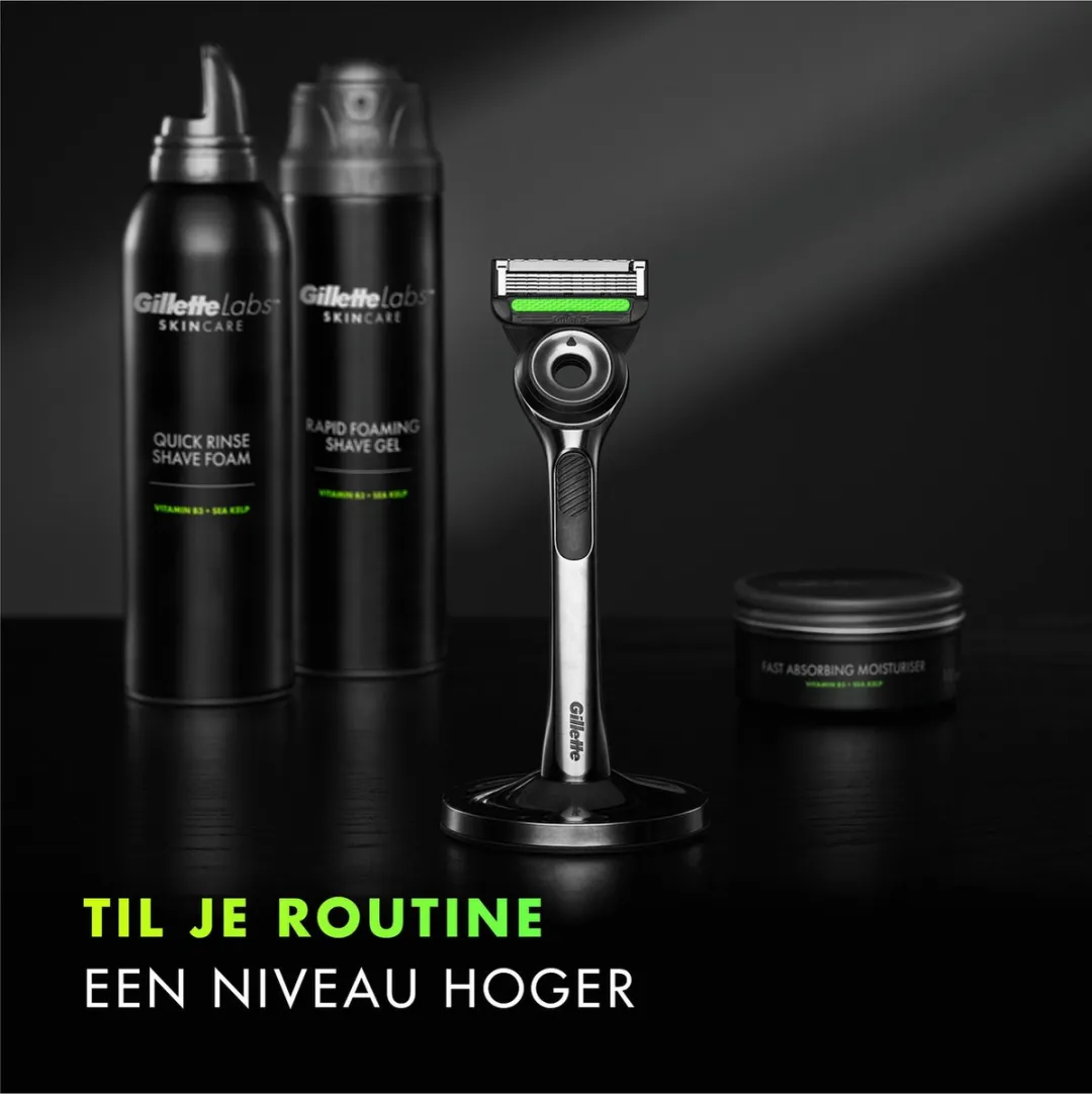 GilletteLabs With Exfoliating Bar Scheermes - Magnetische Houder - 5 Bladen - Zwart - afbeelding 6 van 6