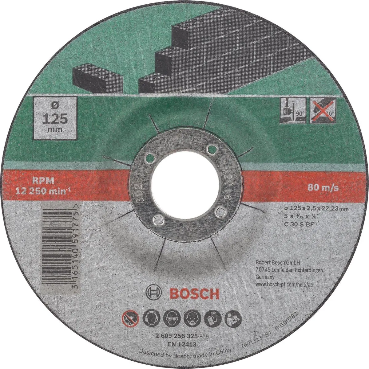 Bosch Slijpschijven Set 125mm Metaal - 5 Stuks