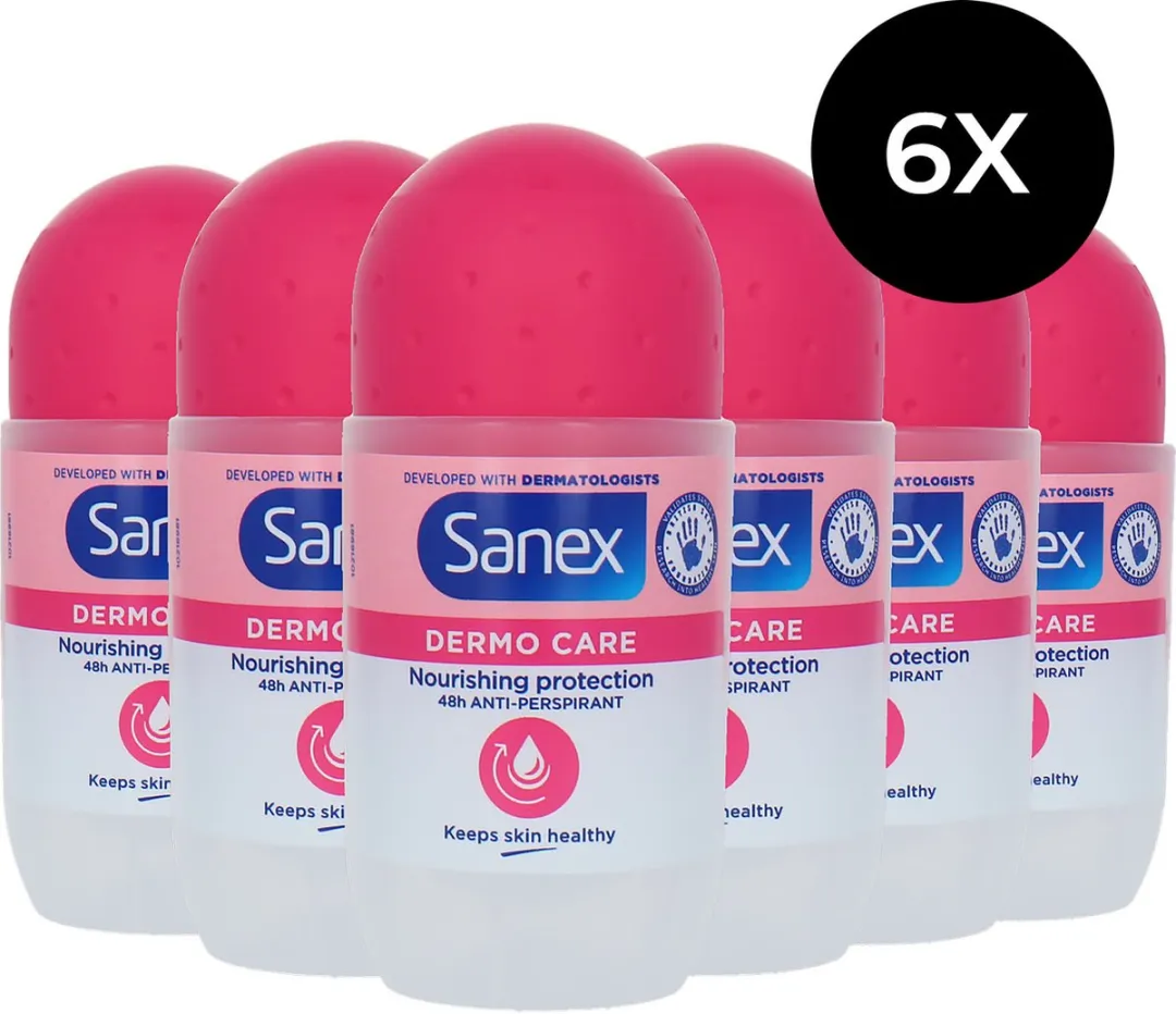 Sanex Dermo Care Roll-on Deodorant 6x50ml