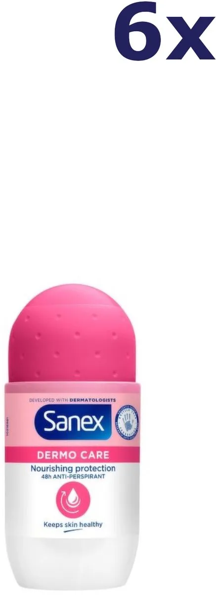 Sanex Dermo Care Roll-on Deodorant 6x50ml