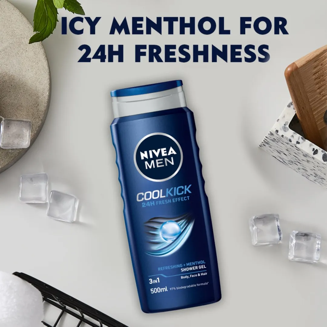 NIVEA MEN Cool Kick Douchegel 500ml