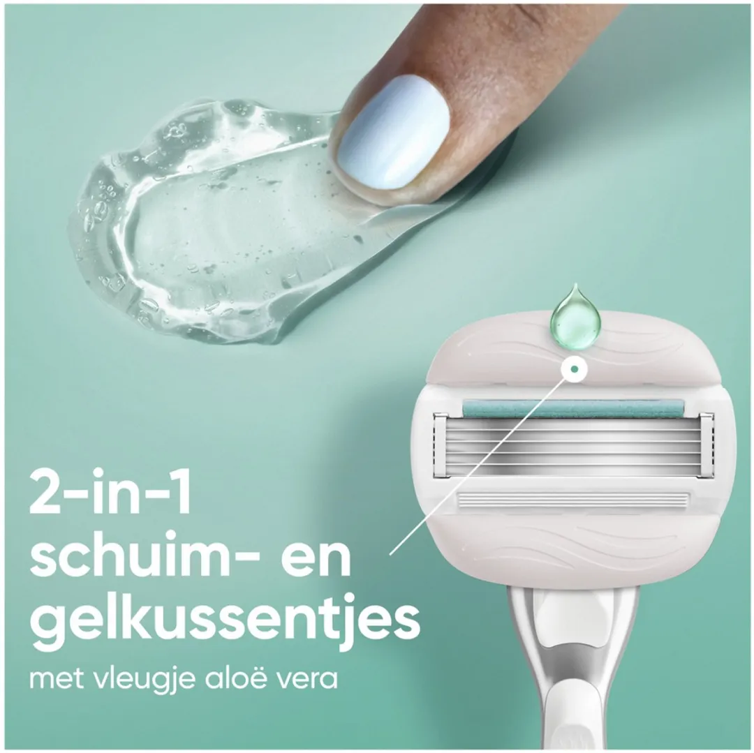Gillette Venus Pro ComfortGlide Sensitive Scheersysteem - 1 Handvat + 5 Mesjes