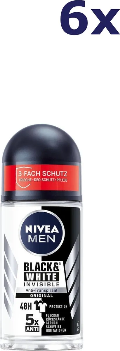NIVEA Men Anti-Transpirant Roll-on Black & White 50ml