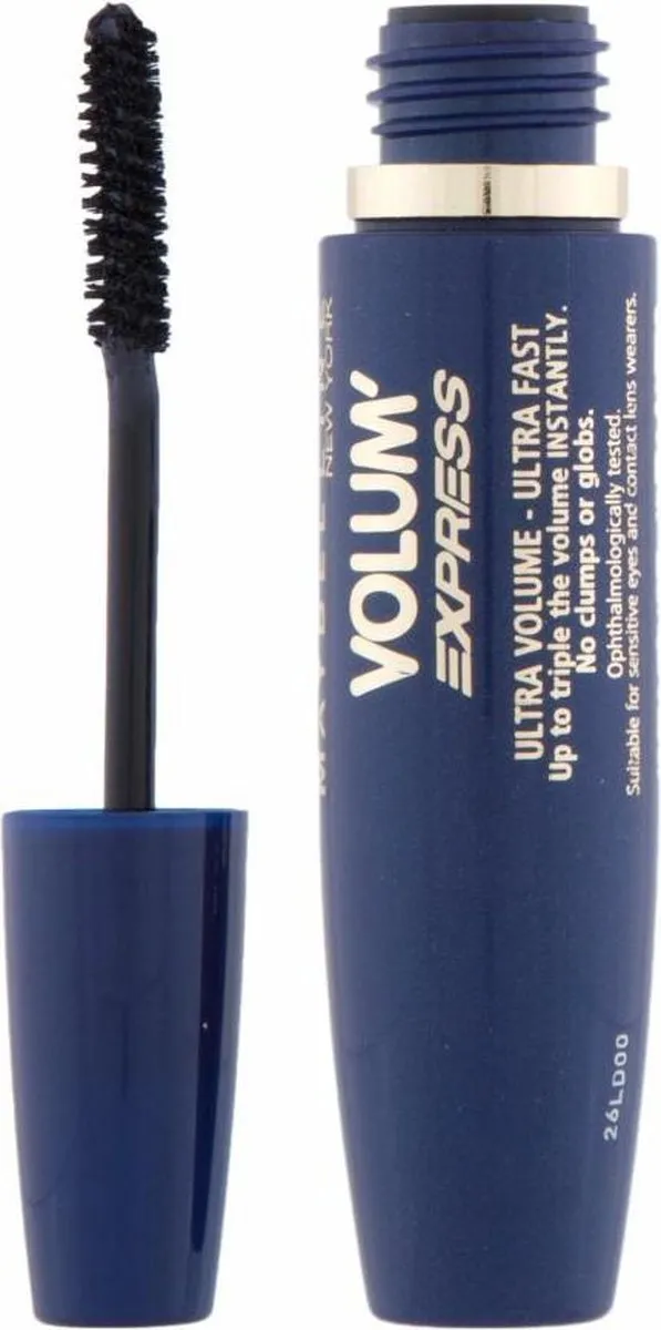 Maybelline Volum' Express Mascara Zwart - 3 Stuks