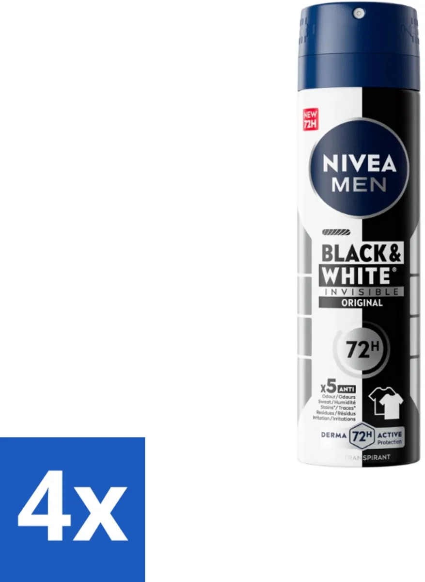NIVEA MEN Invisible for Black & White Deo Spray 150ml