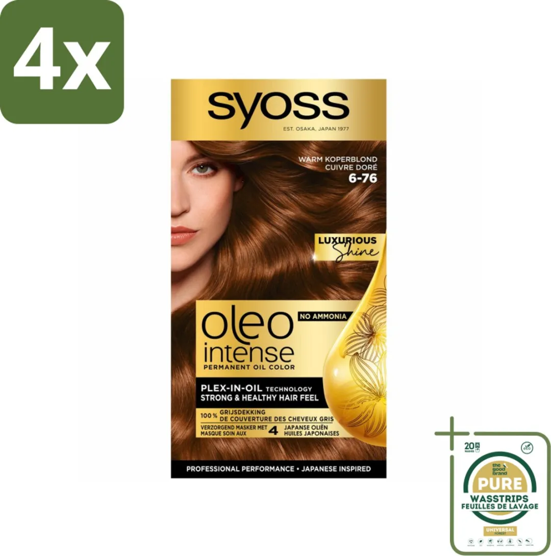 SYOSS Oleo Intense Haarverf 6-76 Warm Koperblond - 460ml