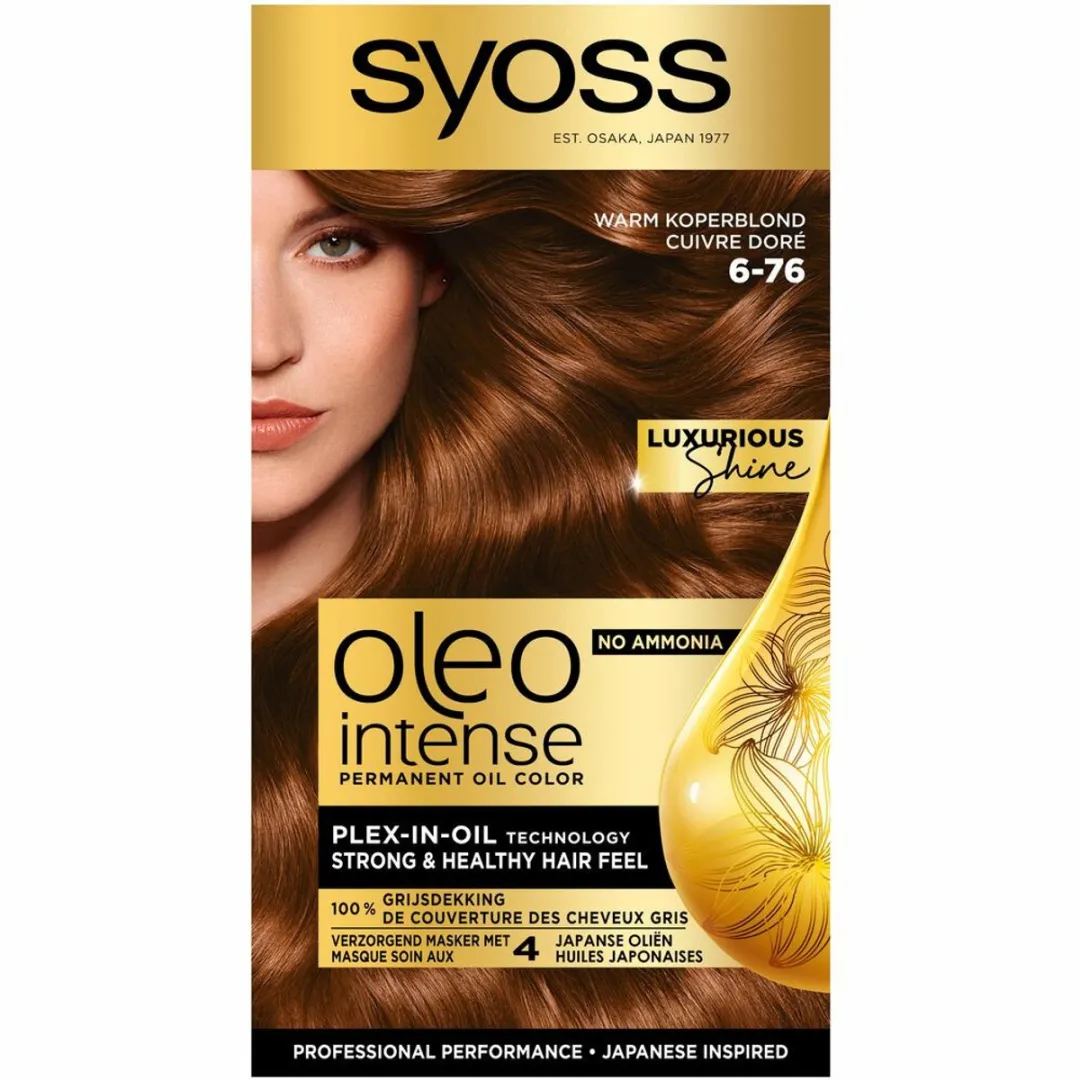 SYOSS Oleo Intense Haarverf 6-76 Warm Koperblond - 460ml