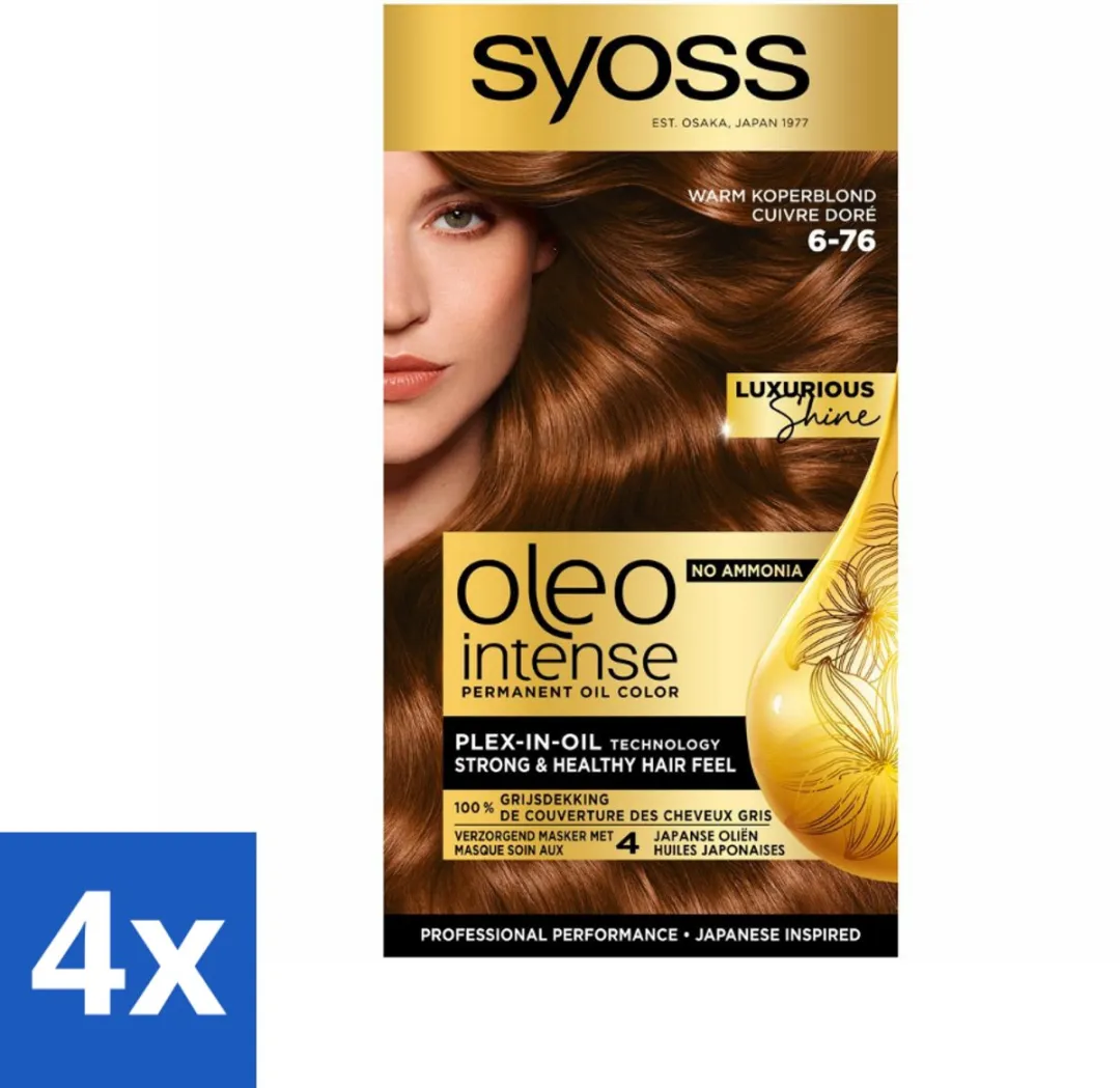 SYOSS Oleo Intense Haarverf 6-76 Warm Koperblond - 460ml